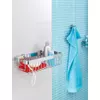 Kép 3/6 - tesa® ALUXX sarok zuhanykosár, krómozott alumínium, ragasztós rögzítésű