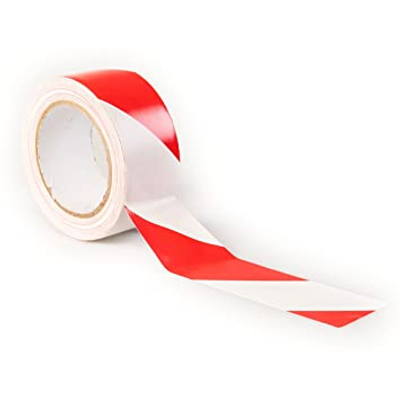 Biztonségi Duct Tape Piros/Fehér (padlójelölő szalag)